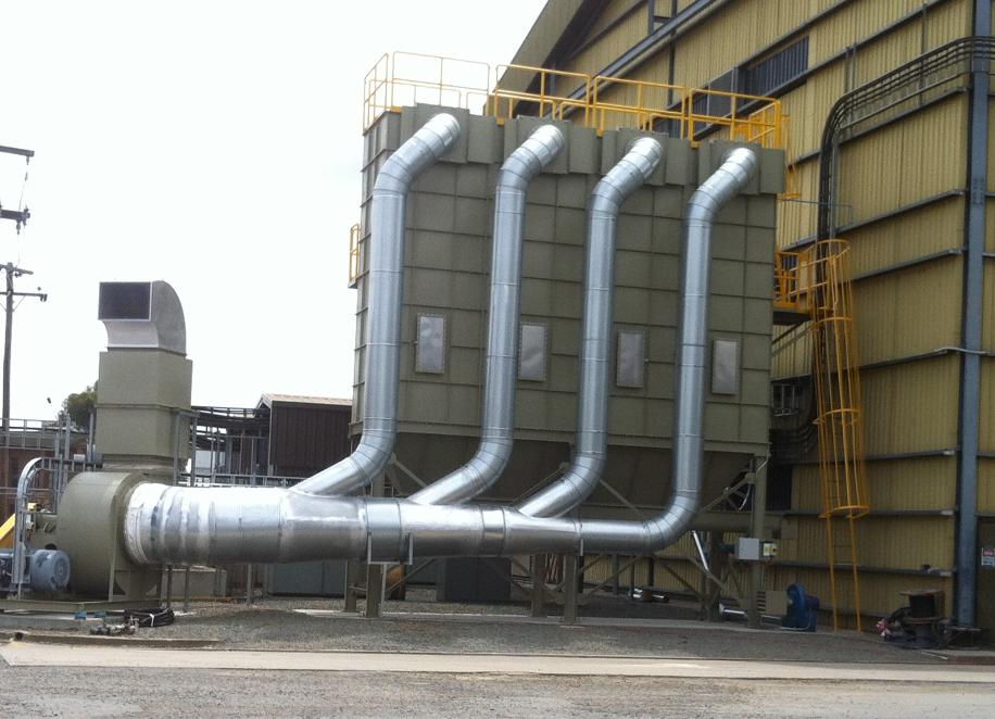 110,000 m3/hr dust collector at a Rice Mill
