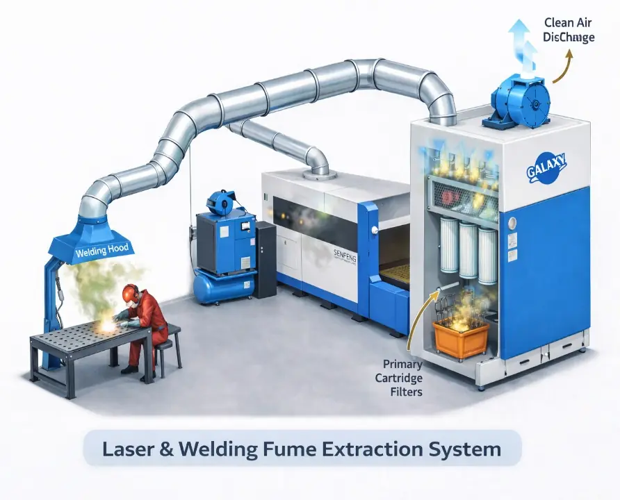 Laser / Welding Fume Extractor · Extraction system