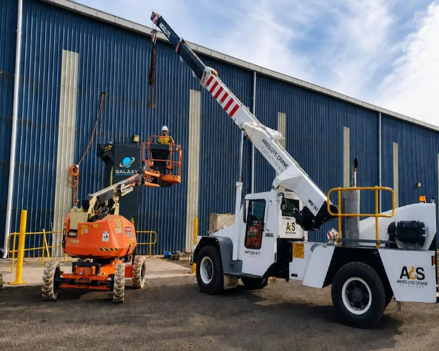 Galaxy Pollution Control branded equipment installed on an industrial building