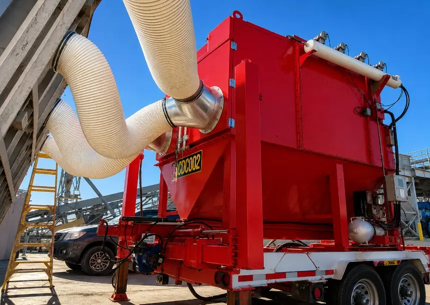 Galaxy Pollution Control mobile dust collector on site