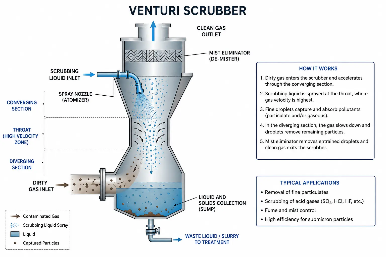 Venturi Scrubber · Process schematic